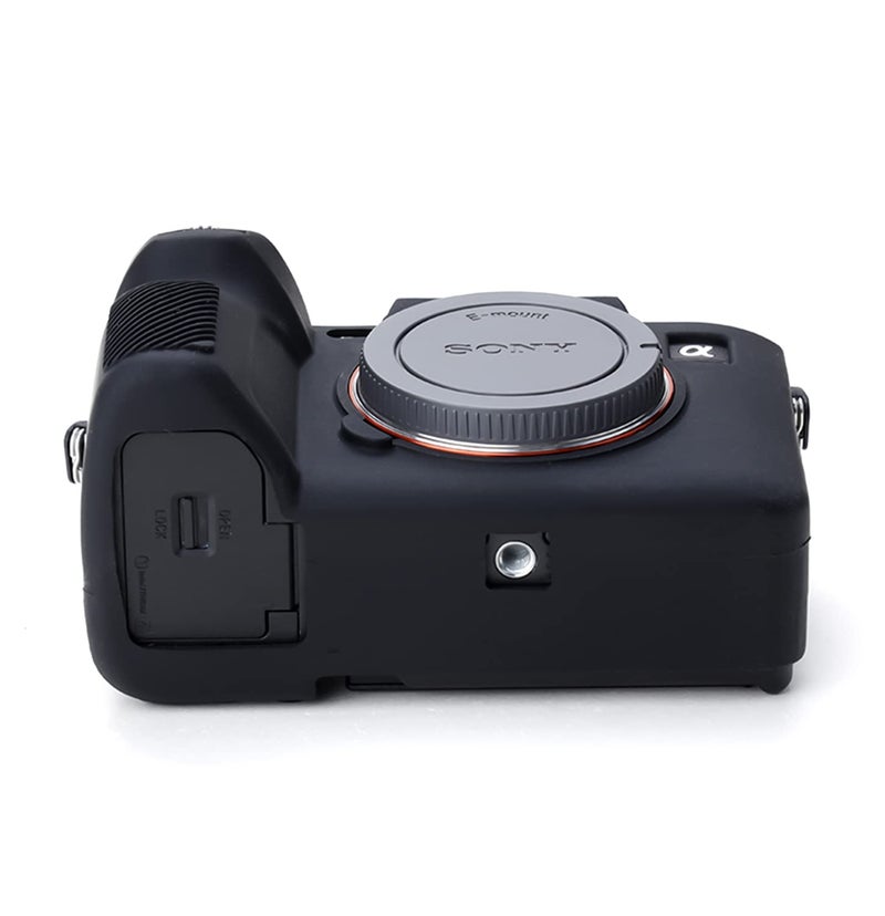 Pocoukate Camera Case for Sony Alpha 7 IV  A7M4  A7 IV Digital Camera Anti-Scratch Slim Fit Soft Cover with Screen Protector  A7IV Exclusive Accessories (not Applicable to A7R4 or A7III) - Black - Image 5
